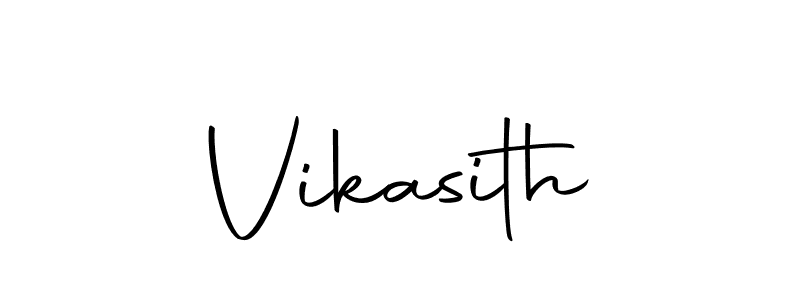 The best way (Autography-DOLnW) to make a short signature is to pick only two or three words in your name. The name Vikasith include a total of six letters. For converting this name. Vikasith signature style 10 images and pictures png