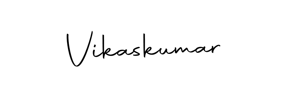 How to make Vikaskumar name signature. Use Autography-DOLnW style for creating short signs online. This is the latest handwritten sign. Vikaskumar signature style 10 images and pictures png