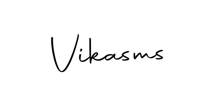 Make a beautiful signature design for name Vikasms. Use this online signature maker to create a handwritten signature for free. Vikasms signature style 10 images and pictures png