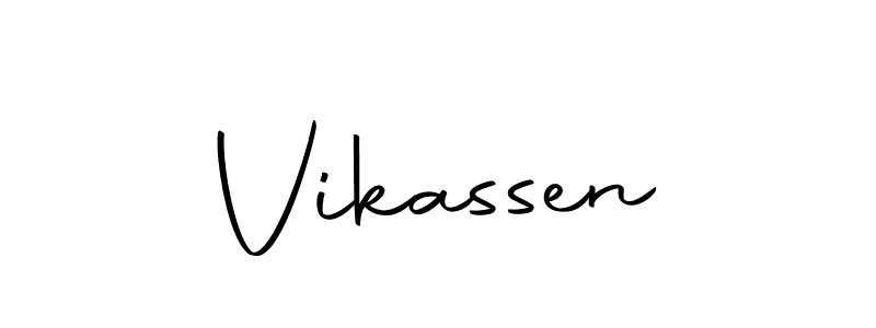 Vikassen stylish signature style. Best Handwritten Sign (Autography-DOLnW) for my name. Handwritten Signature Collection Ideas for my name Vikassen. Vikassen signature style 10 images and pictures png