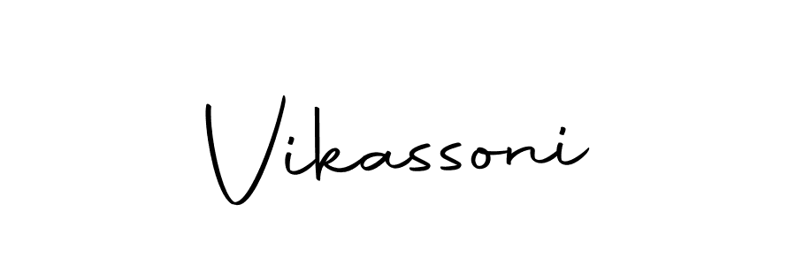 You can use this online signature creator to create a handwritten signature for the name Vikassoni. This is the best online autograph maker. Vikassoni signature style 10 images and pictures png