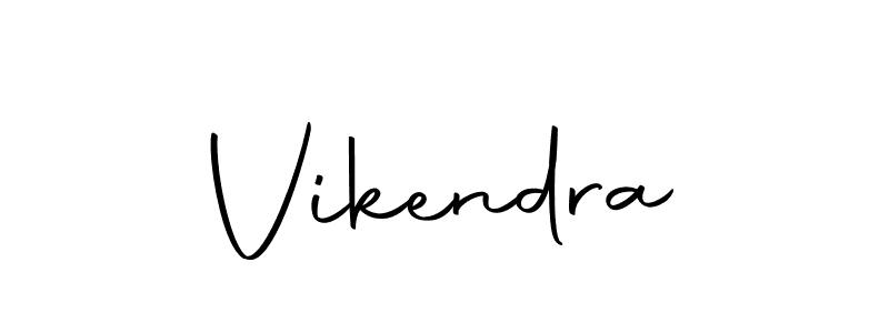 Make a beautiful signature design for name Vikendra. Use this online signature maker to create a handwritten signature for free. Vikendra signature style 10 images and pictures png