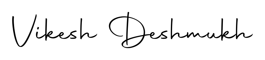 Designed for modern professionals: Vikesh Deshmukh name signature crafted with Autography-DOLnW script. Ready for digital PDF workflows. Vikesh Deshmukh signature style 10 images and pictures png
