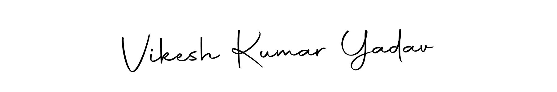 How to make Vikesh Kumar Yadav name signature. Use Autography-DOLnW style for creating short signs online. This is the latest handwritten sign. Vikesh Kumar Yadav signature style 10 images and pictures png