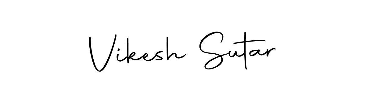 The best way (Autography-DOLnW) to make a short signature is to pick only two or three words in your name. The name Vikesh Sutar include a total of six letters. For converting this name. Vikesh Sutar signature style 10 images and pictures png