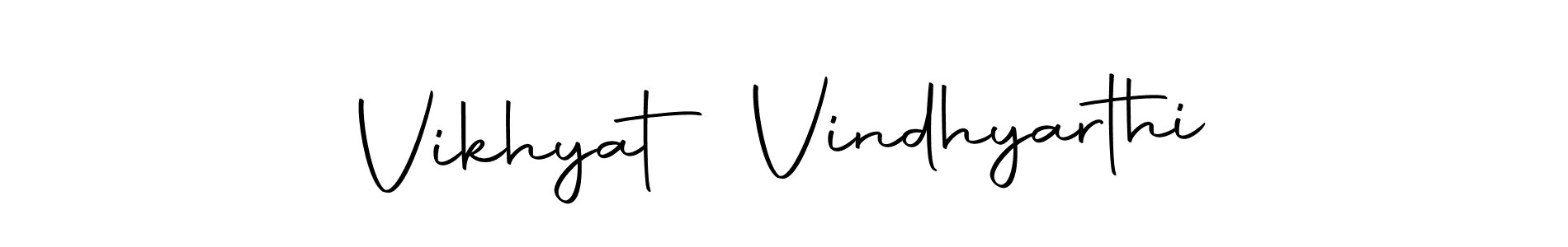 Use a signature maker to create a handwritten signature online. With this signature software, you can design (Autography-DOLnW) your own signature for name Vikhyat Vindhyarthi. Vikhyat Vindhyarthi signature style 10 images and pictures png