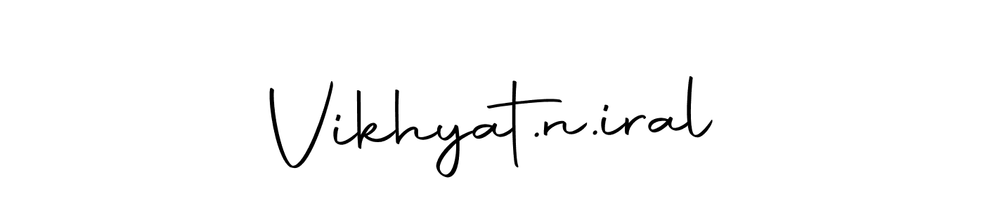 You can use this online signature creator to create a handwritten signature for the name Vikhyat.n.iral. This is the best online autograph maker. Vikhyat.n.iral signature style 10 images and pictures png