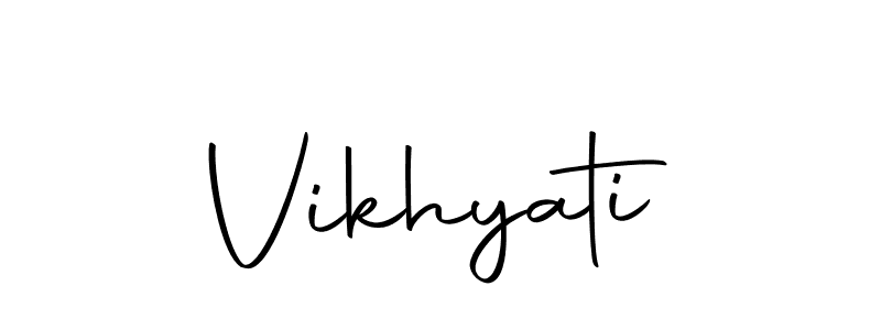 Vikhyati stylish signature style. Best Handwritten Sign (Autography-DOLnW) for my name. Handwritten Signature Collection Ideas for my name Vikhyati. Vikhyati signature style 10 images and pictures png