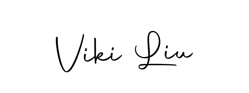 How to make Viki Liu name signature. Use Autography-DOLnW style for creating short signs online. This is the latest handwritten sign. Viki Liu signature style 10 images and pictures png