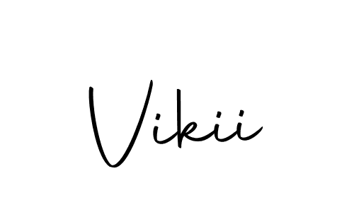 You should practise on your own different ways (Autography-DOLnW) to write your name (Vikii) in signature. don't let someone else do it for you. Vikii signature style 10 images and pictures png