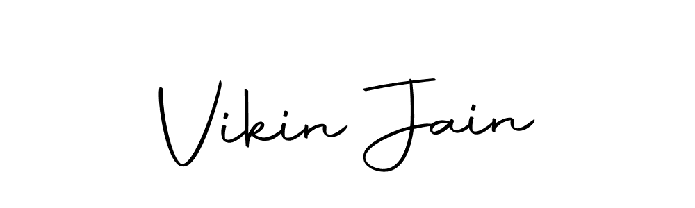 Use a signature maker to create a handwritten signature online. With this signature software, you can design (Autography-DOLnW) your own signature for name Vikin Jain. Vikin Jain signature style 10 images and pictures png