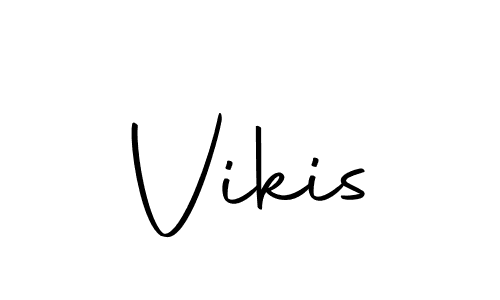 Create a beautiful signature design for name Vikis. With this signature (Autography-DOLnW) fonts, you can make a handwritten signature for free. Vikis signature style 10 images and pictures png