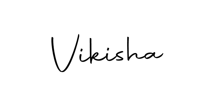 Vikisha stylish signature style. Best Handwritten Sign (Autography-DOLnW) for my name. Handwritten Signature Collection Ideas for my name Vikisha. Vikisha signature style 10 images and pictures png