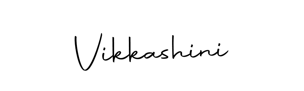 Make a beautiful signature design for name Vikkashini. With this signature (Autography-DOLnW) style, you can create a handwritten signature for free. Vikkashini signature style 10 images and pictures png