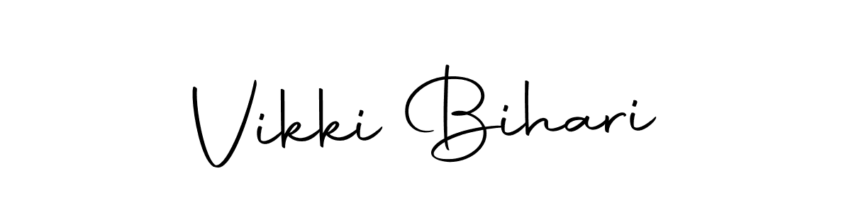 Use a signature maker to create a handwritten signature online. With this signature software, you can design (Autography-DOLnW) your own signature for name Vikki Bihari. Vikki Bihari signature style 10 images and pictures png