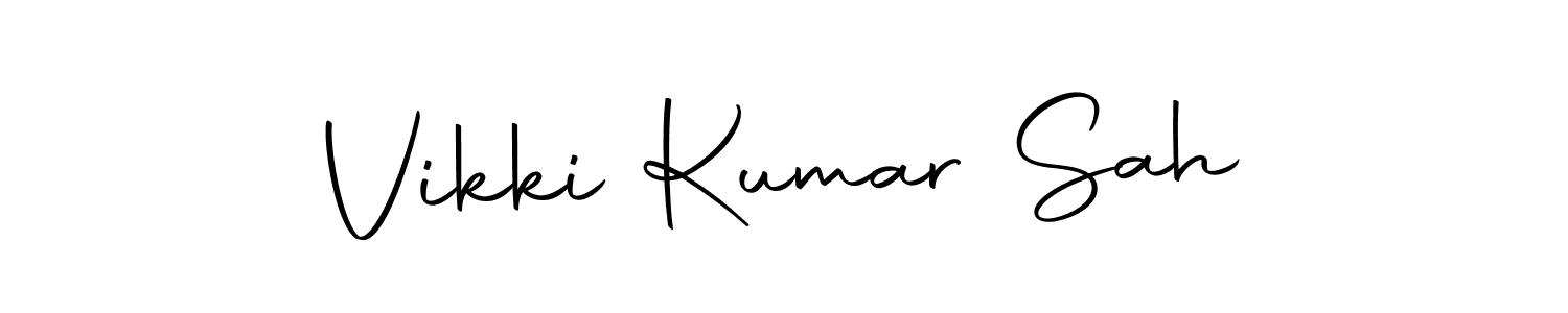 Also we have Vikki Kumar Sah name is the best signature style. Create professional handwritten signature collection using Autography-DOLnW autograph style. Vikki Kumar Sah signature style 10 images and pictures png