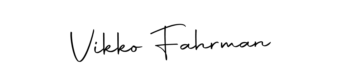 Here are the top 10 professional signature styles for the name Vikko Fahrman. These are the best autograph styles you can use for your name. Vikko Fahrman signature style 10 images and pictures png