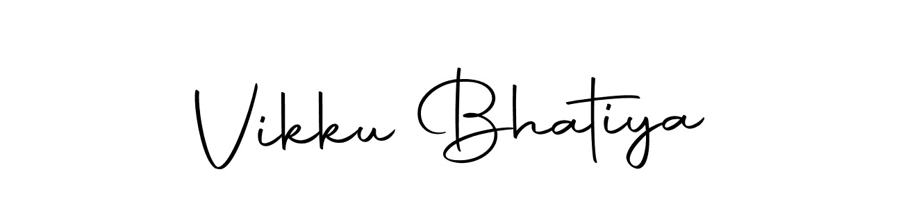 Make a beautiful signature design for name Vikku Bhatiya. With this signature (Autography-DOLnW) style, you can create a handwritten signature for free. Vikku Bhatiya signature style 10 images and pictures png