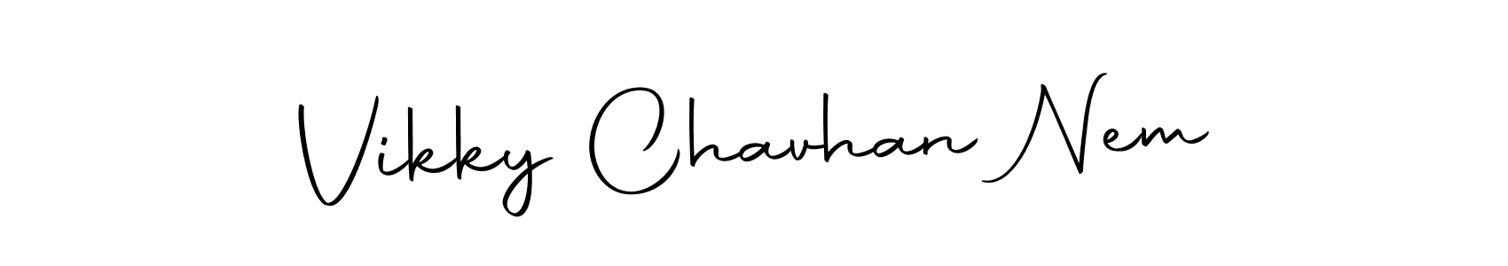 Check out images of Autograph of Vikky Chavhan Nem name. Actor Vikky Chavhan Nem Signature Style. Autography-DOLnW is a professional sign style online. Vikky Chavhan Nem signature style 10 images and pictures png