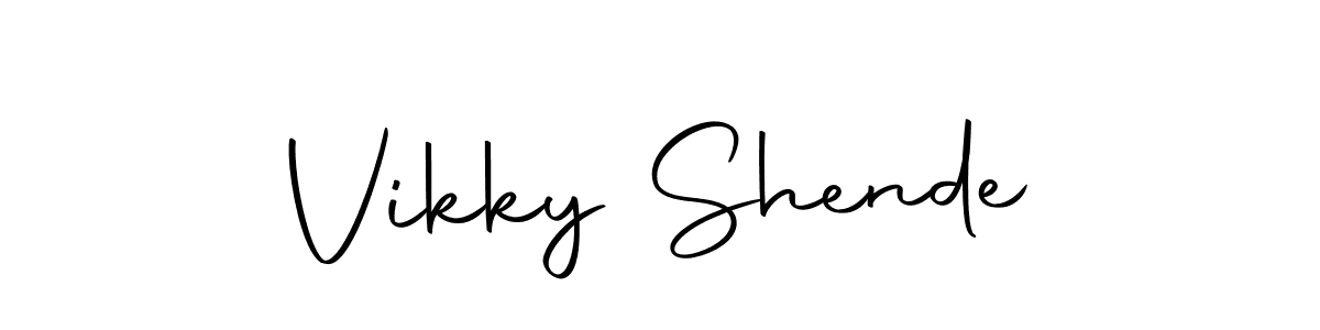 Use a signature maker to create a handwritten signature online. With this signature software, you can design (Autography-DOLnW) your own signature for name Vikky Shende. Vikky Shende signature style 10 images and pictures png