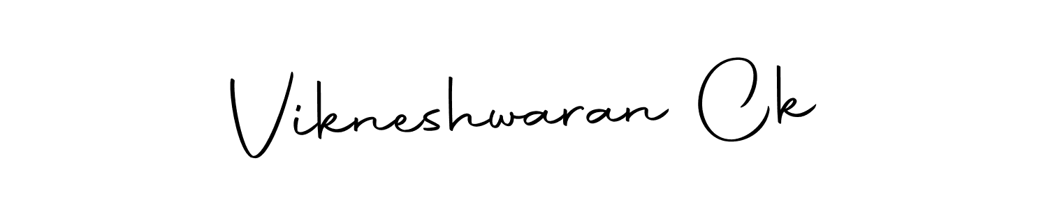 The best way (Autography-DOLnW) to make a short signature is to pick only two or three words in your name. The name Vikneshwaran Ck include a total of six letters. For converting this name. Vikneshwaran Ck signature style 10 images and pictures png