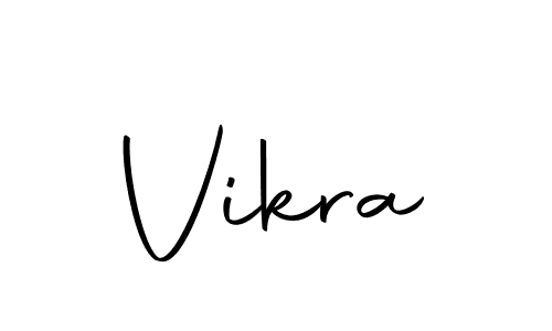 Vikra stylish signature style. Best Handwritten Sign (Autography-DOLnW) for my name. Handwritten Signature Collection Ideas for my name Vikra. Vikra signature style 10 images and pictures png