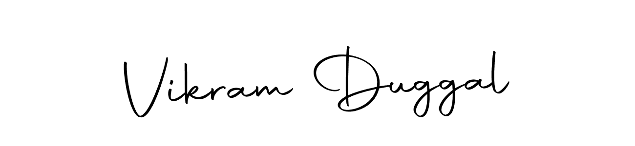 Make a beautiful signature design for name Vikram Duggal. With this signature (Autography-DOLnW) style, you can create a handwritten signature for free. Vikram Duggal signature style 10 images and pictures png