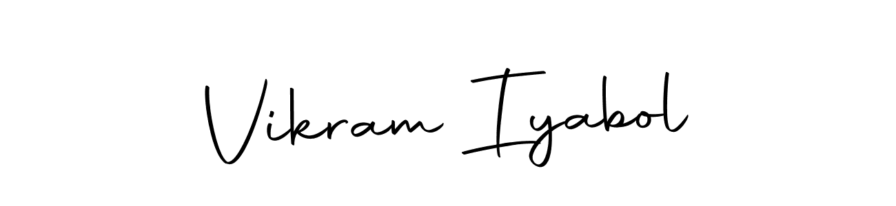 Design your own signature with our free online signature maker. With this signature software, you can create a handwritten (Autography-DOLnW) signature for name Vikram Iyabol. Vikram Iyabol signature style 10 images and pictures png