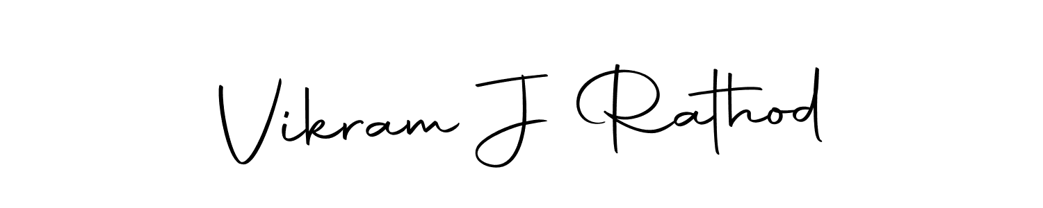 Use a signature maker to create a handwritten signature online. With this signature software, you can design (Autography-DOLnW) your own signature for name Vikram J Rathod. Vikram J Rathod signature style 10 images and pictures png