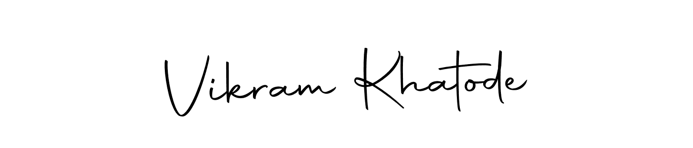 Use a signature maker to create a handwritten signature online. With this signature software, you can design (Autography-DOLnW) your own signature for name Vikram Khatode. Vikram Khatode signature style 10 images and pictures png