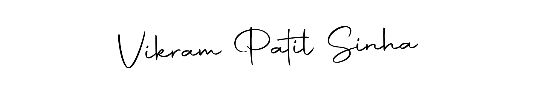 Make a beautiful signature design for name Vikram Patil Sinha. With this signature (Autography-DOLnW) style, you can create a handwritten signature for free. Vikram Patil Sinha signature style 10 images and pictures png