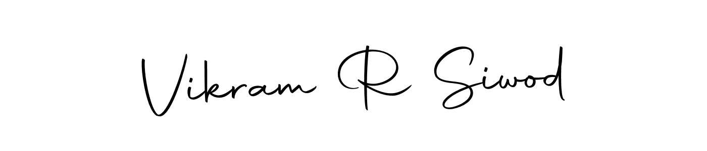 Vikram R Siwod stylish signature style. Best Handwritten Sign (Autography-DOLnW) for my name. Handwritten Signature Collection Ideas for my name Vikram R Siwod. Vikram R Siwod signature style 10 images and pictures png