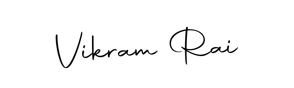 Create a beautiful signature design for name Vikram Rai. With this signature (Autography-DOLnW) fonts, you can make a handwritten signature for free. Vikram Rai signature style 10 images and pictures png