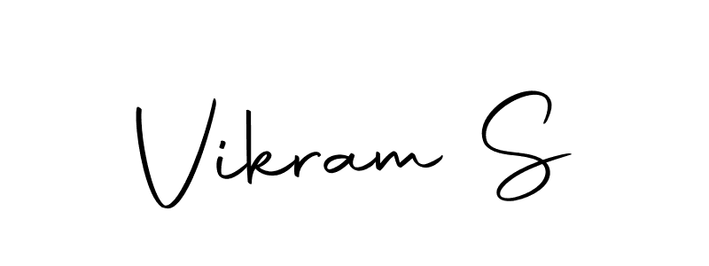 Create a beautiful signature design for name Vikram S. With this signature (Autography-DOLnW) fonts, you can make a handwritten signature for free. Vikram S signature style 10 images and pictures png