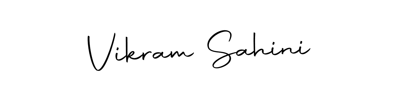 Create a beautiful signature design for name Vikram Sahini. With this signature (Autography-DOLnW) fonts, you can make a handwritten signature for free. Vikram Sahini signature style 10 images and pictures png