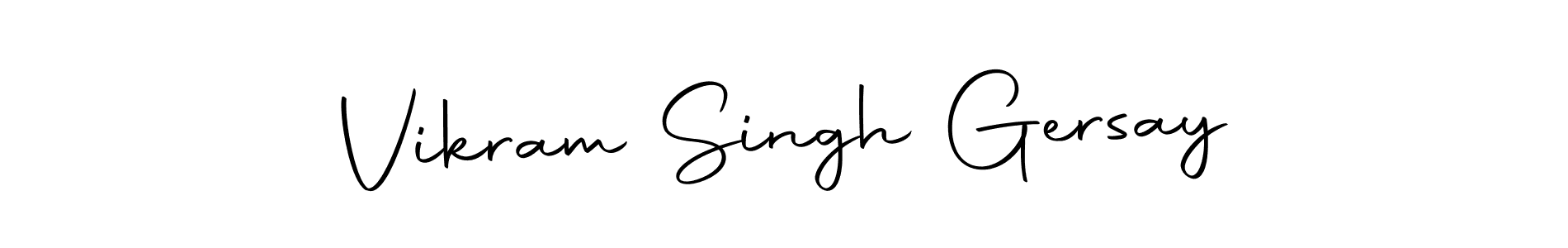 The best way (Autography-DOLnW) to make a short signature is to pick only two or three words in your name. The name Vikram Singh Gersay include a total of six letters. For converting this name. Vikram Singh Gersay signature style 10 images and pictures png