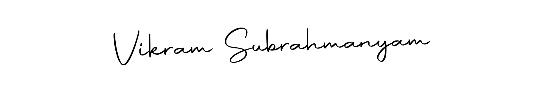 You should practise on your own different ways (Autography-DOLnW) to write your name (Vikram Subrahmanyam) in signature. don't let someone else do it for you. Vikram Subrahmanyam signature style 10 images and pictures png