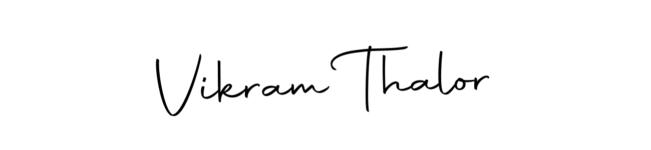 How to make Vikram Thalor signature? Autography-DOLnW is a professional autograph style. Create handwritten signature for Vikram Thalor name. Vikram Thalor signature style 10 images and pictures png