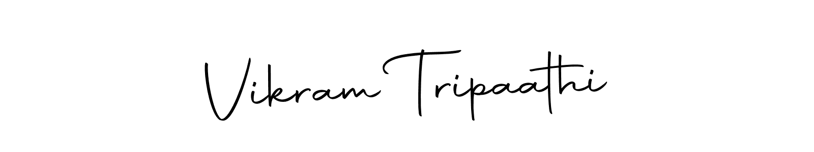 Create a beautiful signature design for name Vikram Tripaathi. With this signature (Autography-DOLnW) fonts, you can make a handwritten signature for free. Vikram Tripaathi signature style 10 images and pictures png