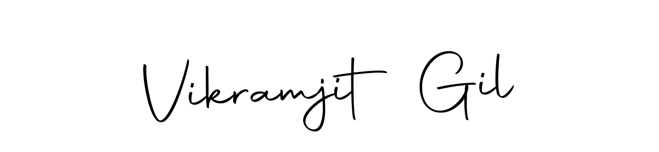 The best way (Autography-DOLnW) to make a short signature is to pick only two or three words in your name. The name Vikramjit Gil include a total of six letters. For converting this name. Vikramjit Gil signature style 10 images and pictures png