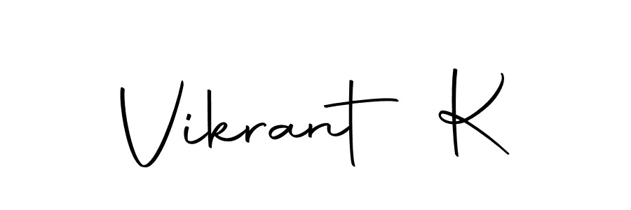 You can use this online signature creator to create a handwritten signature for the name Vikrant K. This is the best online autograph maker. Vikrant K signature style 10 images and pictures png