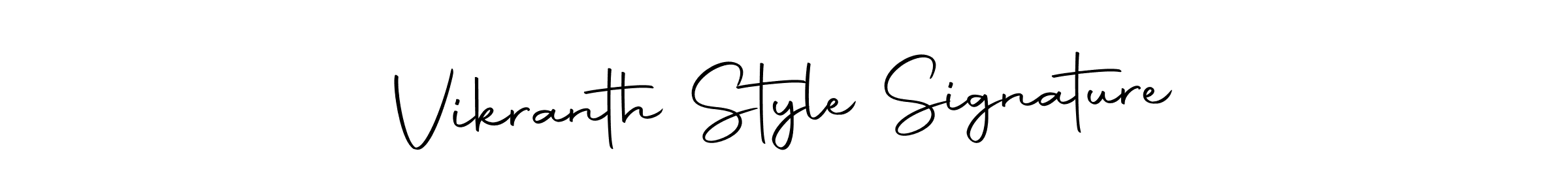 Make a short Vikranth Style Signature signature style. Manage your documents anywhere anytime using Autography-DOLnW. Create and add eSignatures, submit forms, share and send files easily. Vikranth Style Signature signature style 10 images and pictures png