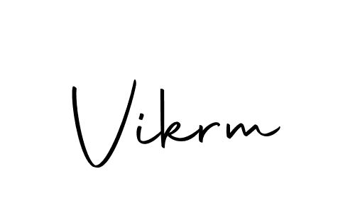 Create a beautiful signature design for name Vikrm. With this signature (Autography-DOLnW) fonts, you can make a handwritten signature for free. Vikrm signature style 10 images and pictures png