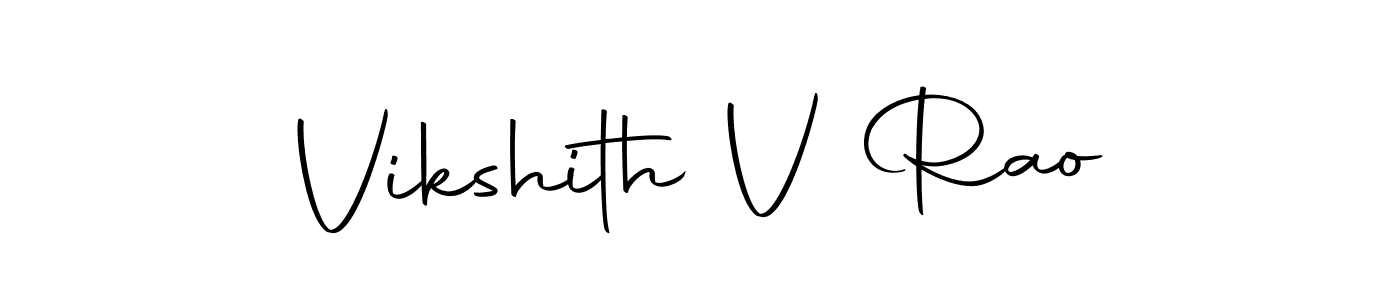 The best way (Autography-DOLnW) to make a short signature is to pick only two or three words in your name. The name Vikshith V Rao include a total of six letters. For converting this name. Vikshith V Rao signature style 10 images and pictures png