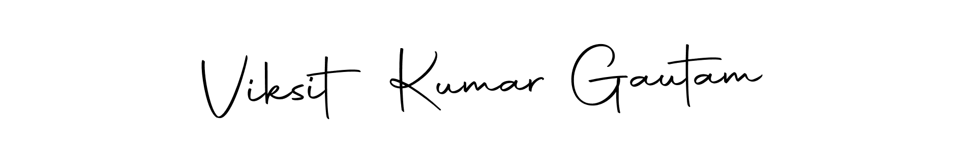 Create a beautiful signature design for name Viksit Kumar Gautam. With this signature (Autography-DOLnW) fonts, you can make a handwritten signature for free. Viksit Kumar Gautam signature style 10 images and pictures png