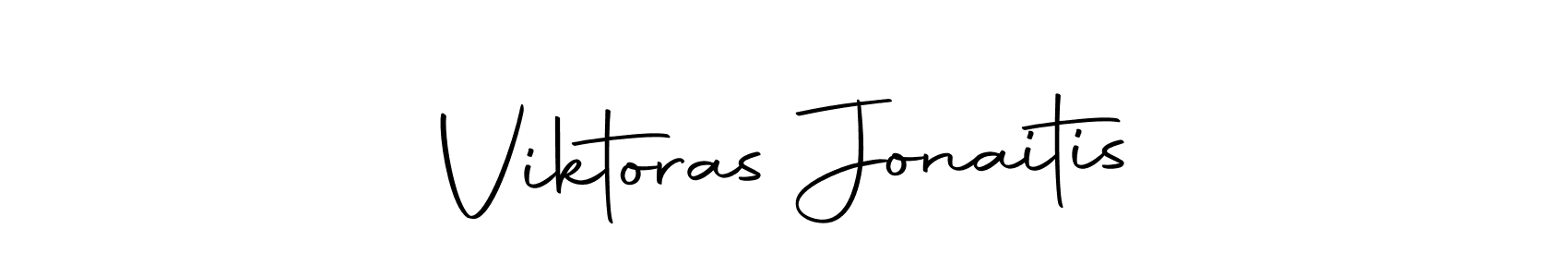 Make a beautiful signature design for name Viktoras Jonaitis. With this signature (Autography-DOLnW) style, you can create a handwritten signature for free. Viktoras Jonaitis signature style 10 images and pictures png