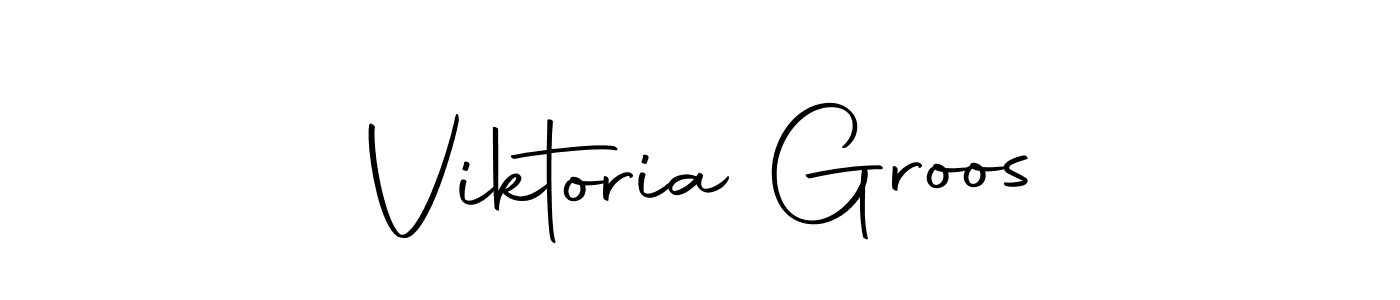 How to make Viktoria Groos name signature. Use Autography-DOLnW style for creating short signs online. This is the latest handwritten sign. Viktoria Groos signature style 10 images and pictures png