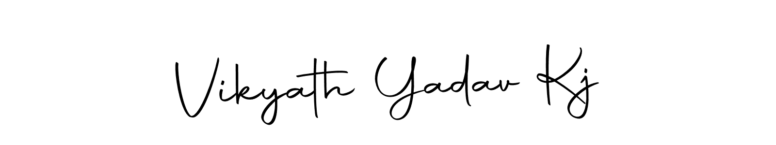 Make a beautiful signature design for name Vikyath Yadav Kj. With this signature (Autography-DOLnW) style, you can create a handwritten signature for free. Vikyath Yadav Kj signature style 10 images and pictures png