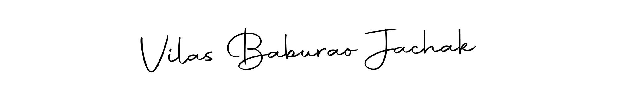 Make a beautiful signature design for name Vilas Baburao Jachak. With this signature (Autography-DOLnW) style, you can create a handwritten signature for free. Vilas Baburao Jachak signature style 10 images and pictures png