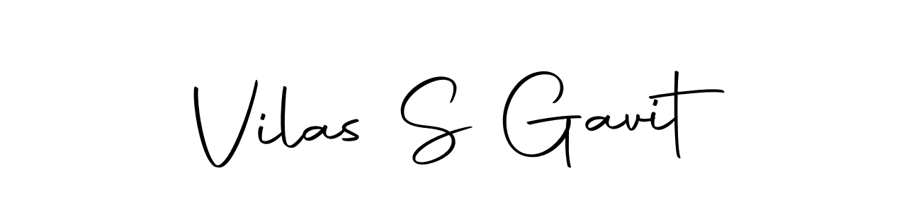 Design your own signature with our free online signature maker. With this signature software, you can create a handwritten (Autography-DOLnW) signature for name Vilas S Gavit. Vilas S Gavit signature style 10 images and pictures png